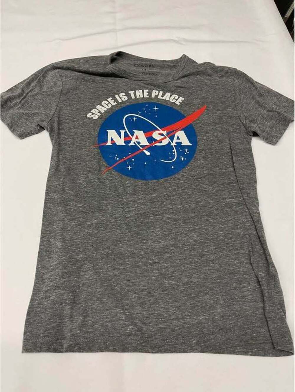 J.Crew Crewcuts Girls 14 NASA Space Graphic T-Shirt Gray